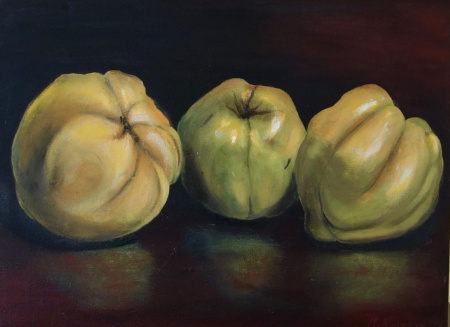 tre cotogne sul comò