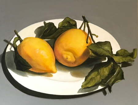 natura morta con limoni